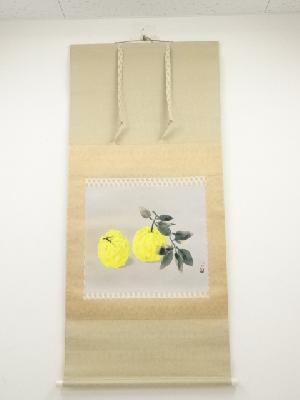 向井久万筆　静物　太巻　肉筆紙本掛軸（共箱・二重箱）□z